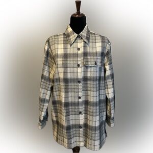 Lauren Ralph Lauren Plaid Wool Button Up Shirt size S